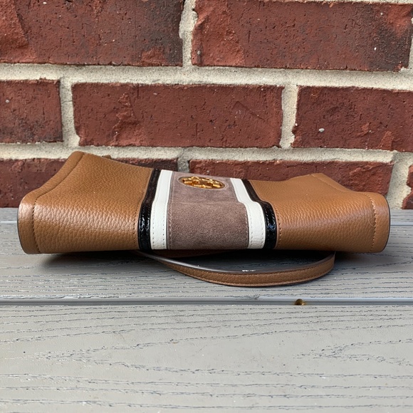 Tory Burch Carson Stripe Leather Crossbody Bag - Picture 8 of 12